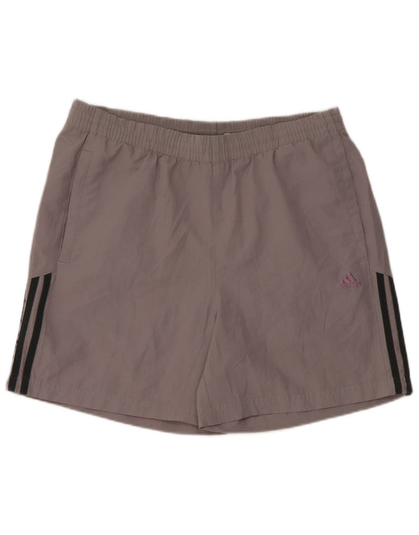 Adidas Short de sport homme gris moyen polyester