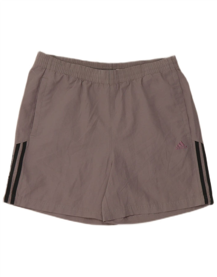 Adidas Short de sport homme gris moyen polyester