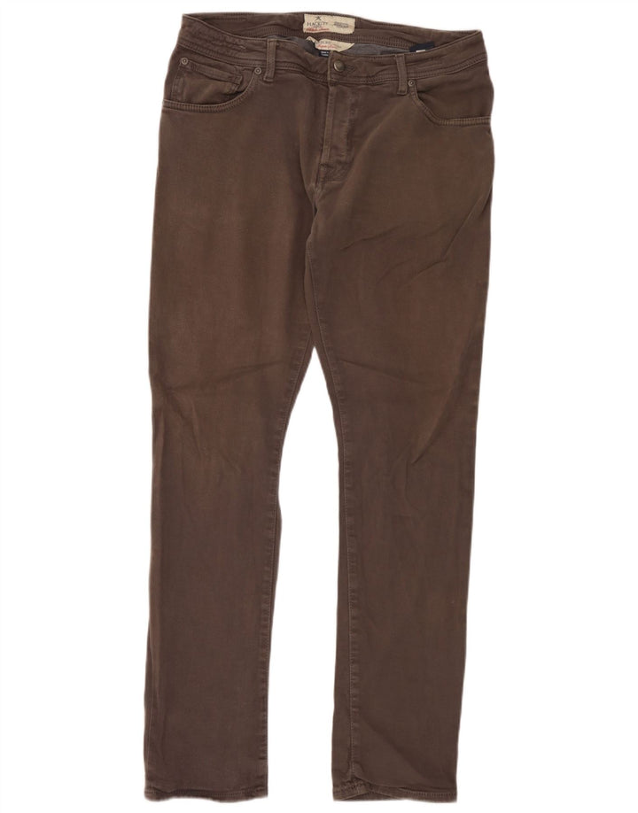 Hackett Pantalon décontracté slim pour homme W36 L32 Gris Coton