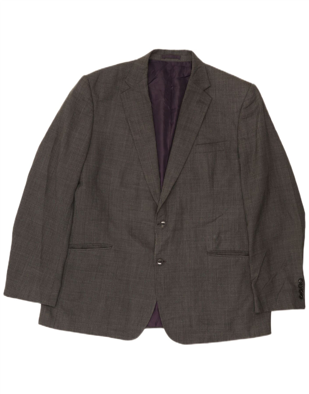 Marks & Spencer Veste Blazer 2 Boutons Homme UK 46 XL Laine Grise