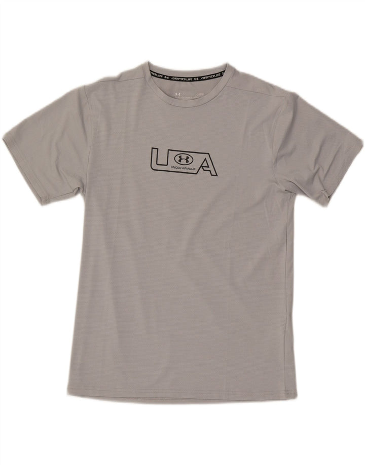 Under Armour T-Shirt Graphique Homme Large Gris Polyester