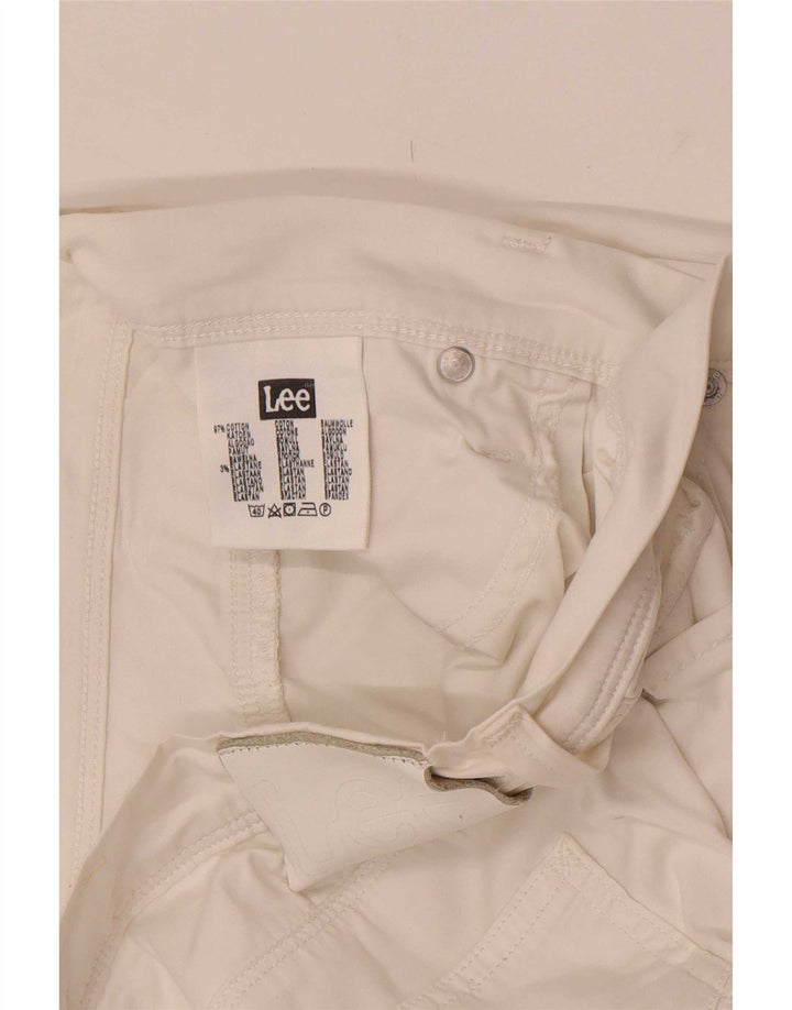 Lee Bermuda Enka Femme W32 Large Blanc Coton