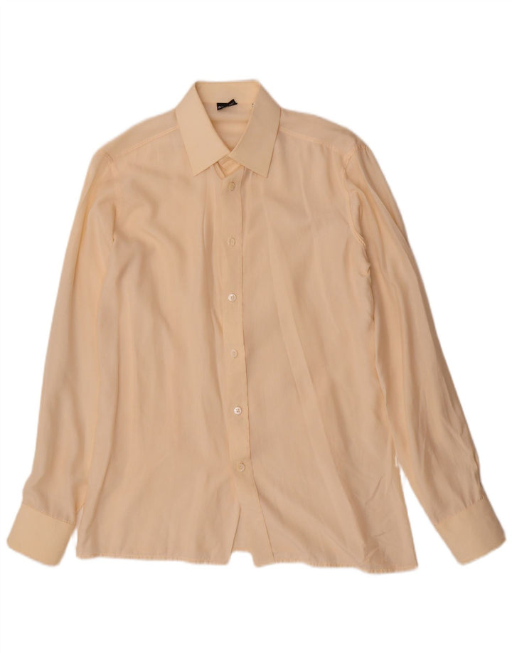 vintage Chemise Homme Taille 37 14 1/2 Petit Beige