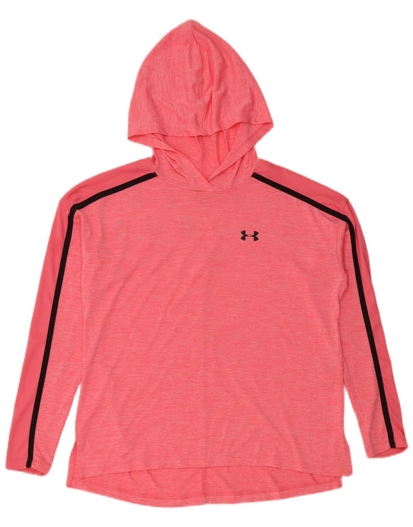 Under Armour Haut graphique à capuche à manches longues pour femme UK 10 Small Rose