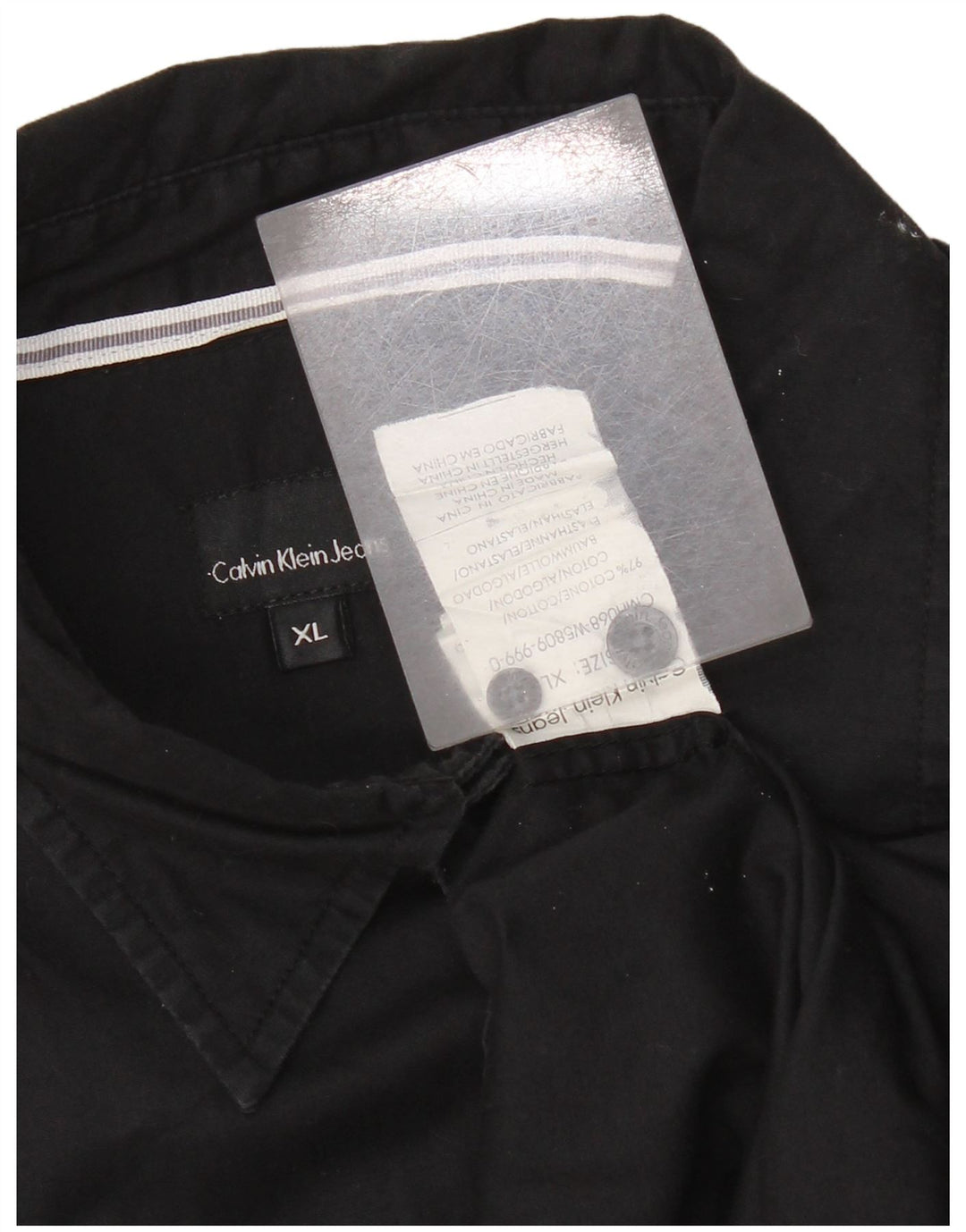 Calvin Klein Jeans Chemise Homme XL Noir Coton