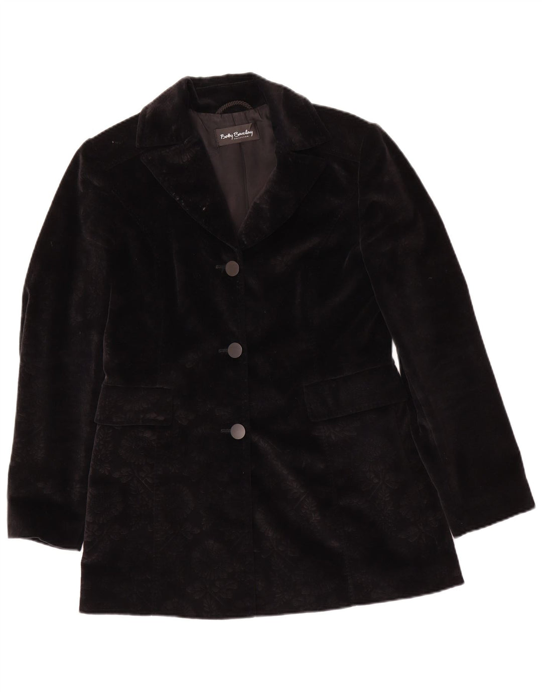 Betty Barclay Veste blazer à 3 boutons pour femme UK 12 Medium Noir Floral