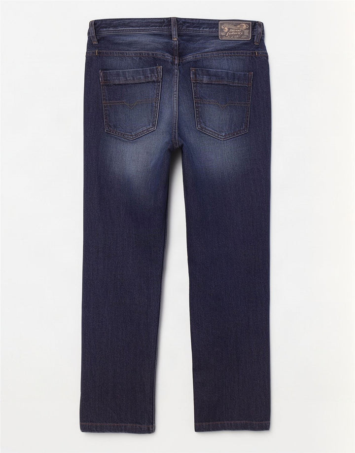 Diesel Jean Droit Braddo Homme W32 L32 Bleu Coton