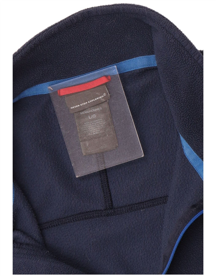 THE NORTH FACE Pull polaire à col zippé pour homme Large Bleu marine Polyester