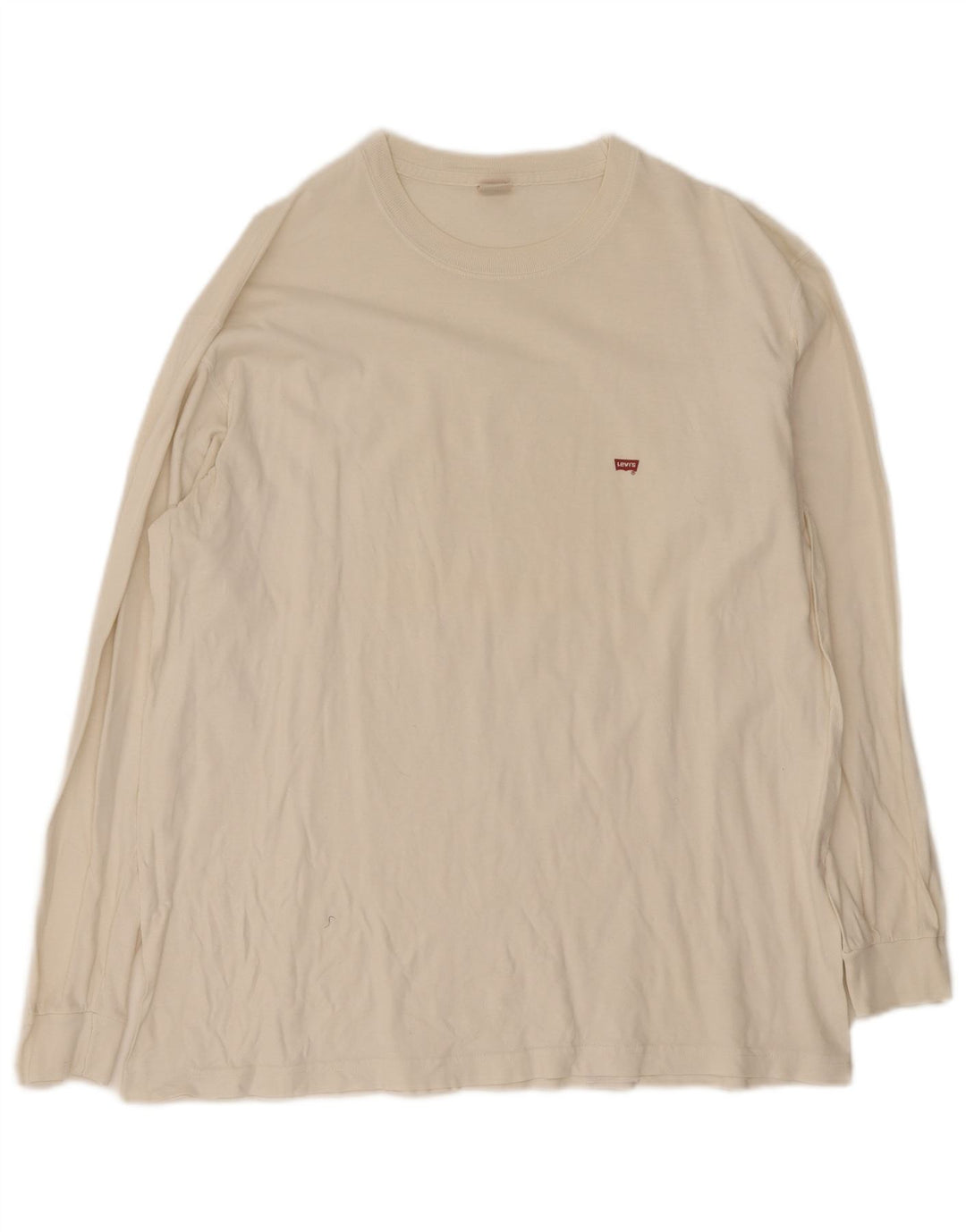 Levi's Haut à Manches Longues Homme Blanc Large Coton