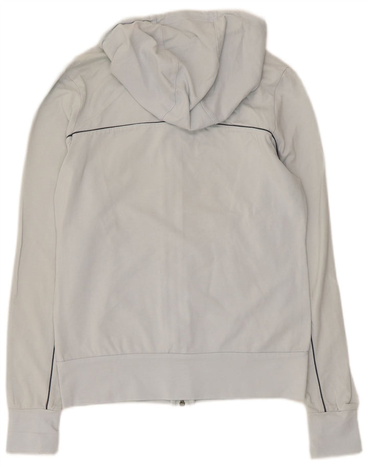 Nike Pull à capuche zippé pour femme UK 12/14 Bleu moyen