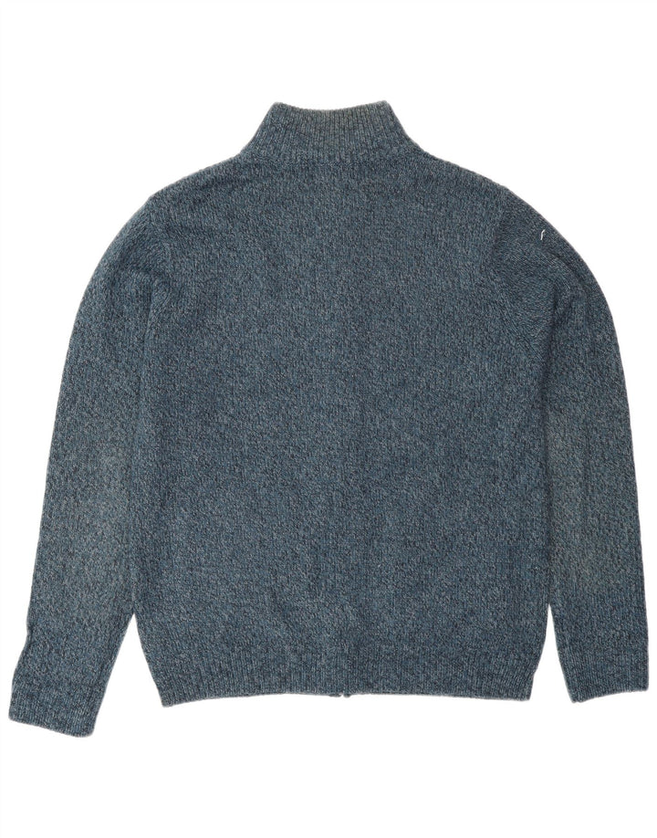 Marks & Spencer Cardigan Regular Fit Homme Bleu Moyen Acrylique