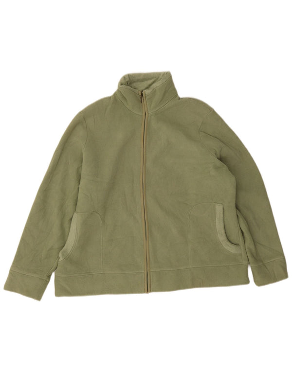 Marks & Spencer Veste polaire surdimensionnée pour femme UK 18 XL Vert Polyester