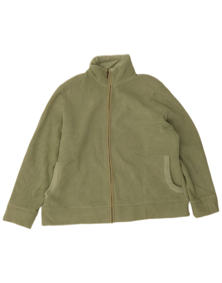 Marks & Spencer Veste polaire surdimensionnée pour femme UK 18 XL Vert Polyester