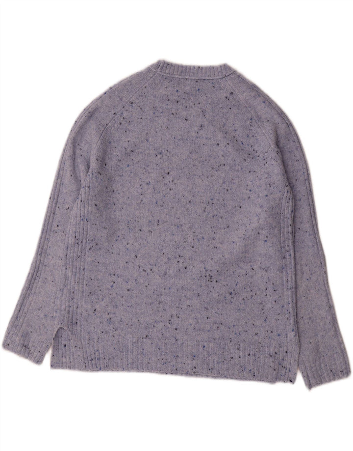 Marks & Spencer Pull ras du cou pour femme UK 10 Petit bleu moucheté