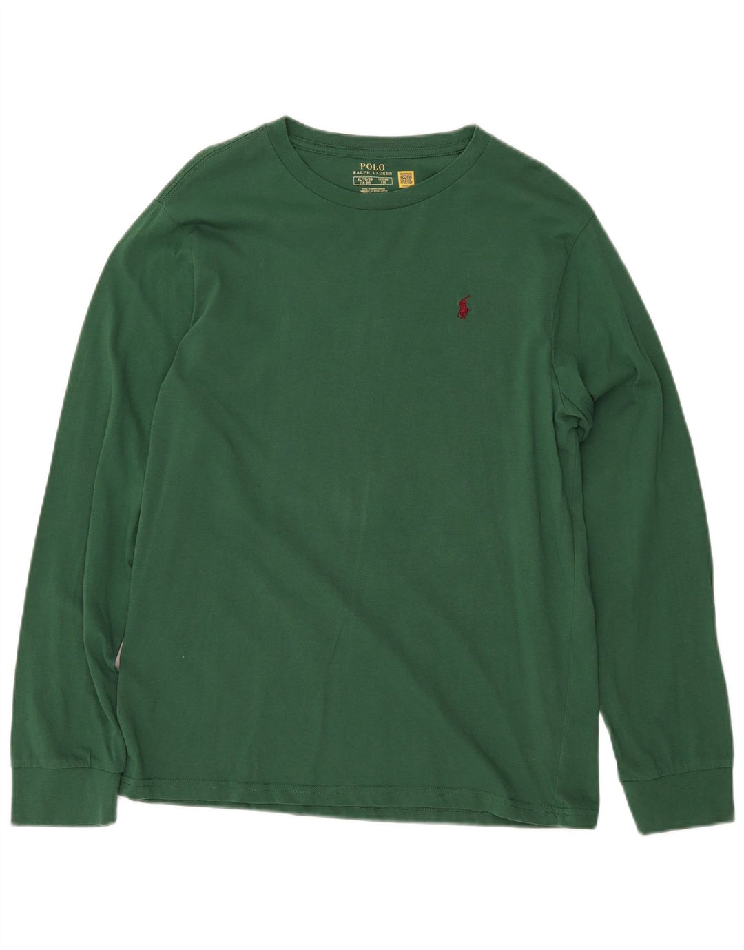 POLO RALPH LAUREN Haut Garçon Manches Longues 15-16 ans XL Vert