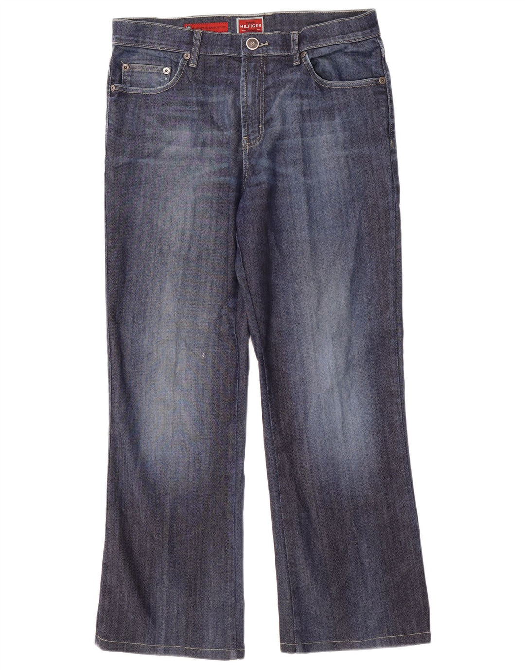 Tommy Hilfiger Jean Bootcut Homme W34 L29 Bleu Marine Coton