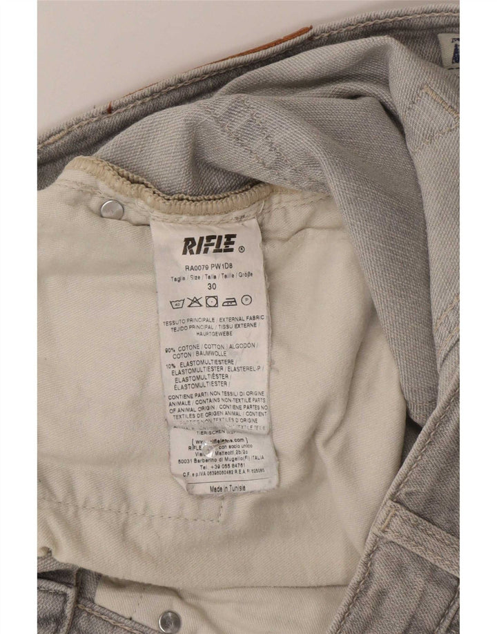 Jean Slim Femme Rifle W30 L30 Gris Coton