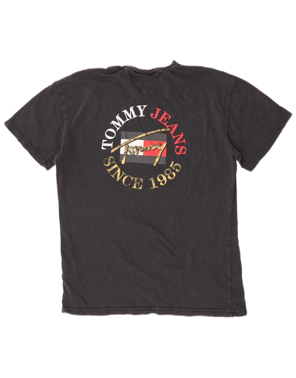 Tommy Hilfiger T-shirt graphique pour homme Petit noir Coton
