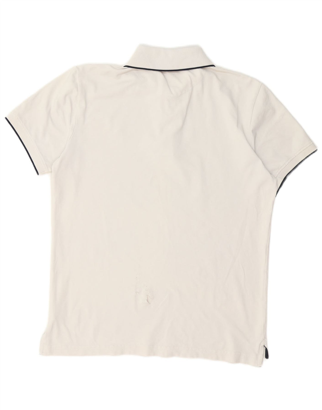 CONTE OF FLORENCE Polo Homme Coton Blanc Moyen
