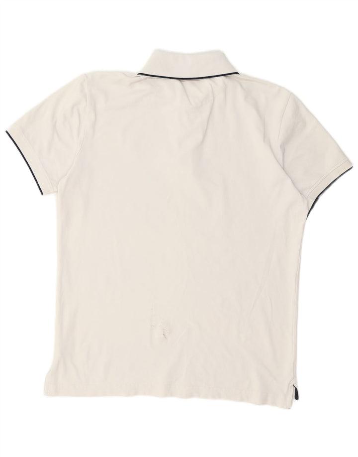 CONTE OF FLORENCE Polo Homme Coton Blanc Moyen
