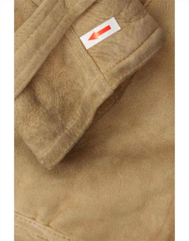 McGregor Veste en peau de mouton à double boutonnage pour homme IT 50 Large Beige