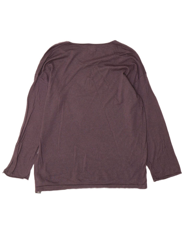 Massimo Dutti Pull col bateau pour femme UK 14 Laine gris moyen
