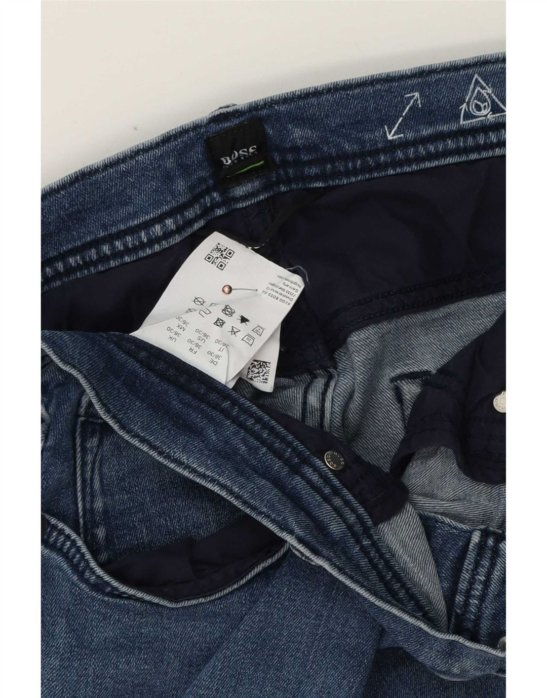 Hugo Boss Jean Slim W36 L30 Bleu Coton Homme