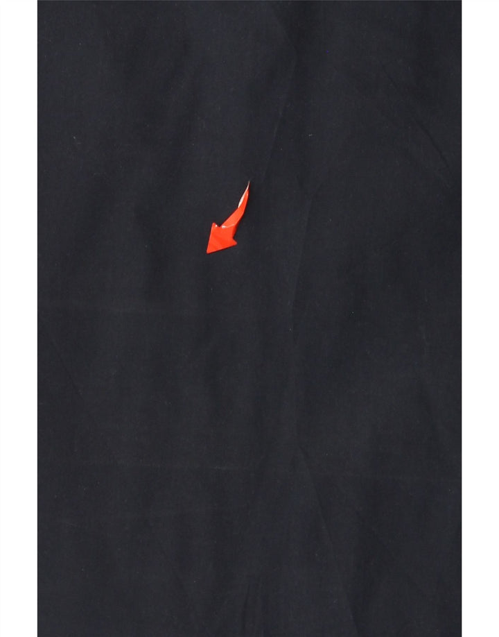 Mossimo Chemise pull à manches courtes pour homme en coton bleu marine moyen