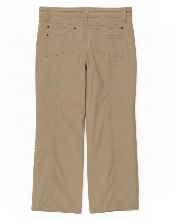 Marks & Spencer Pantalon droit décontracté pour femme UK 14 Large W34 L27 Beige