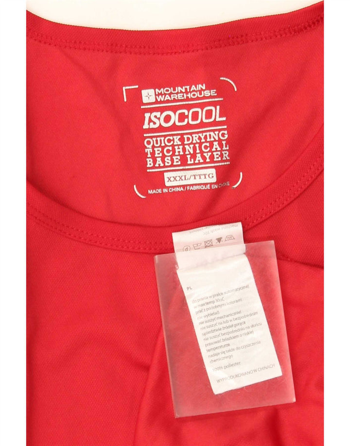 Mountain Warehouse T-Shirt IsoCool Homme Rouge 3XL Polyester
