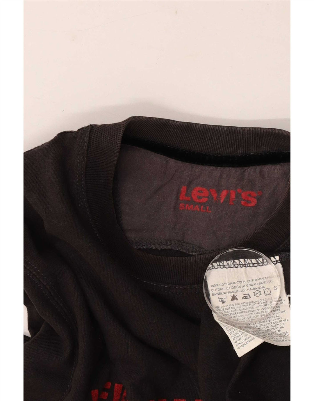 Levi's Haut Graphique à Manches Longues Homme Noir Petit Coton