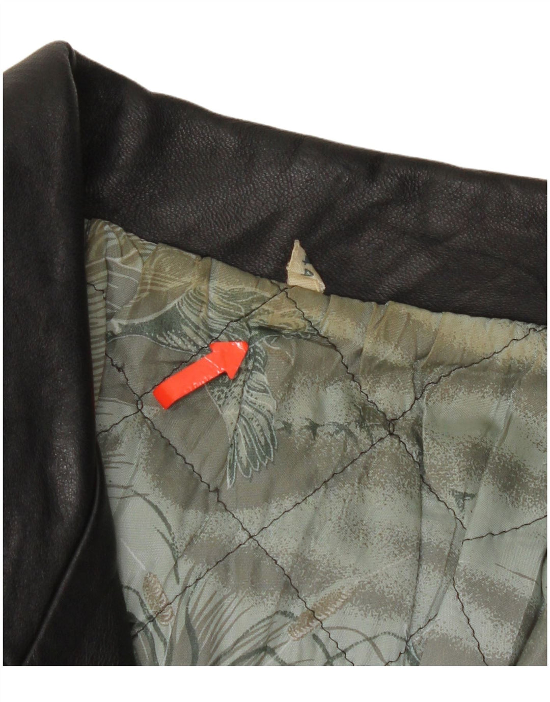 veste en cuir homme vintage UK 44 2XL Noir
