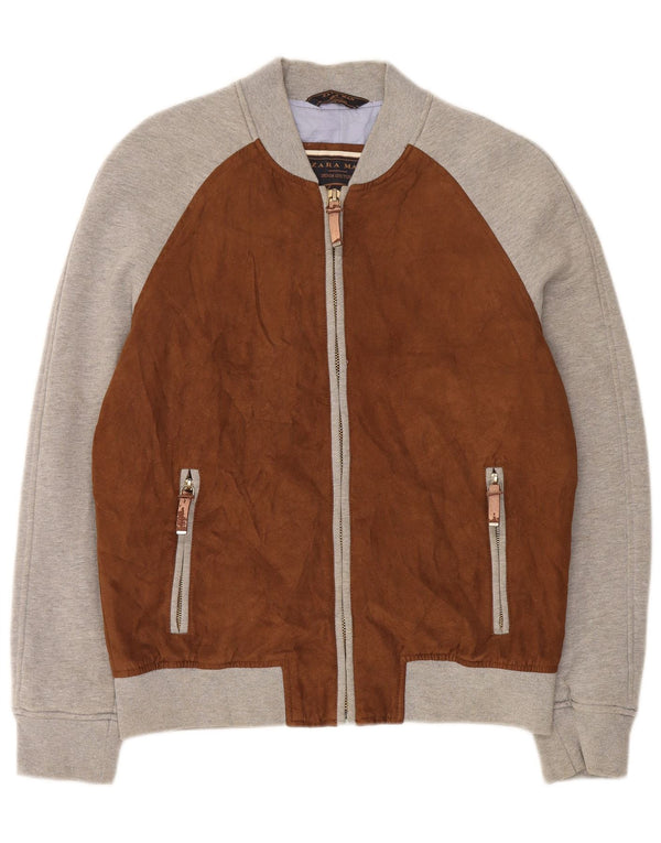 Zara Homme Survêtement Top Veste XL Marron Polyester