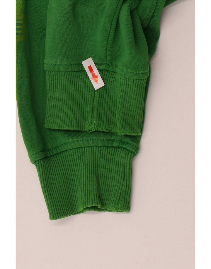 Kappa Pull à Capuche Graphique Homme Vert Moyen Coton