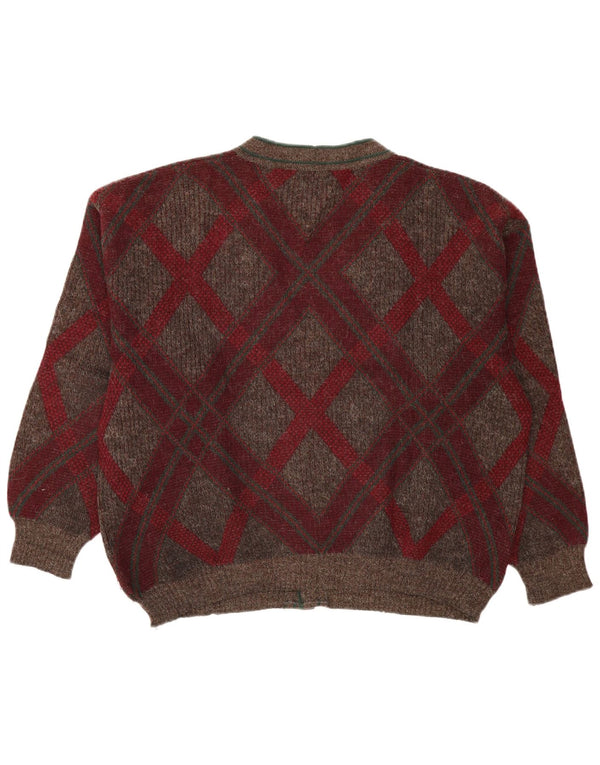 Jockey Cardigan pour homme XL Bordeaux Argyle/Diamant