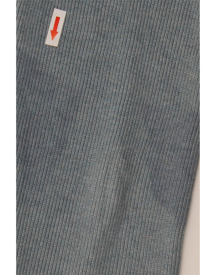 Marks & Spencer Pull à col zippé pour homme, grand bleu, polyester