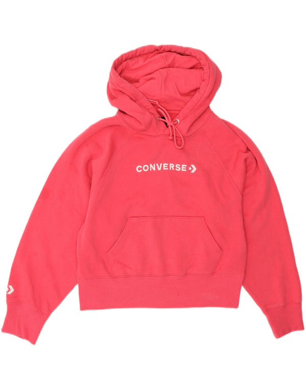 Converse Pull à capuche graphique pour femme UK 18 XL Coton rose