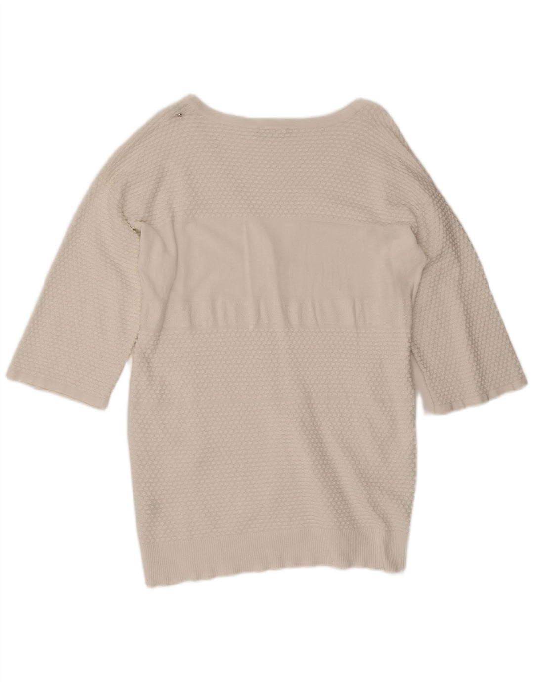 Diesel Cardigan surdimensionné à manches 3/4 pour femme UK 10 Petit Blanc