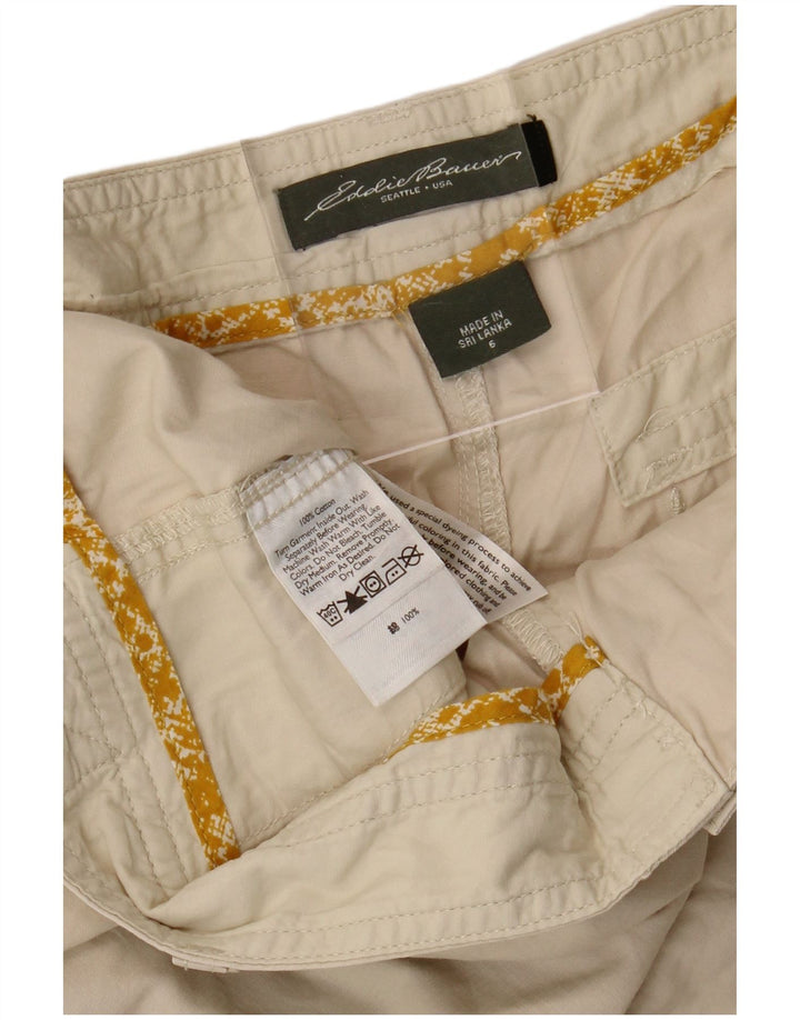 EDDIE BAUER Short Chino Femme US 6 Moyen W34 Coton Beige
