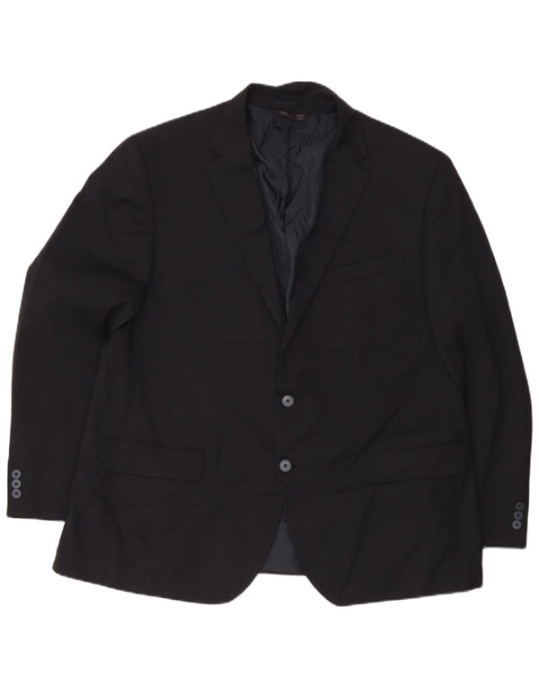 Marks & Spencer Veste blazer à 2 boutons pour homme UK 48 4XL Bleu marine Polyester