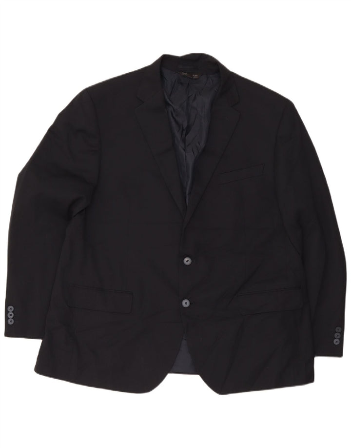 Marks & Spencer Veste blazer à 2 boutons pour homme UK 48 4XL Bleu marine Polyester