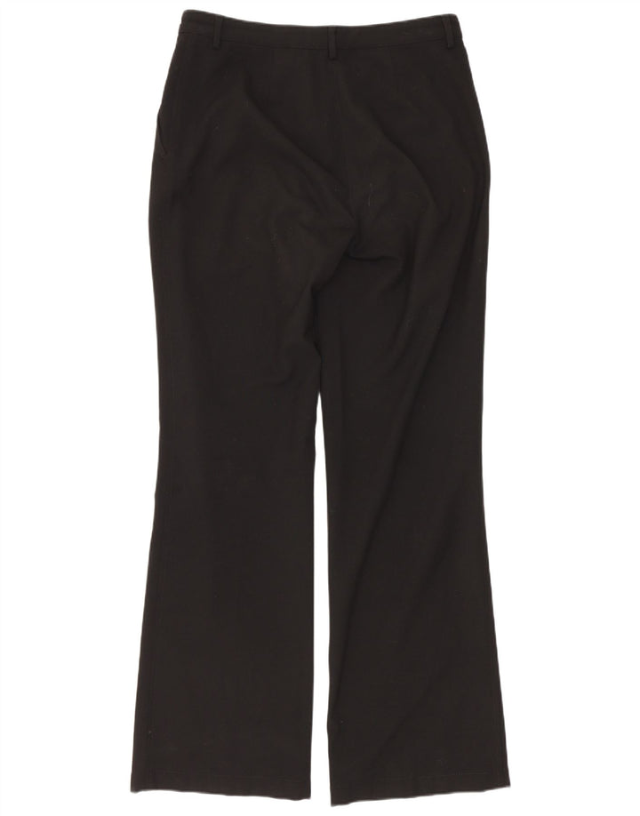 Armani Pantalon décontracté Bootcut pour femme UK 12 Medium W28 L30 Noir Polyester