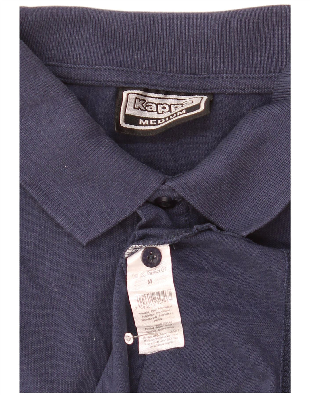 Kappa Polo Homme Bleu Marine Moyen Coton