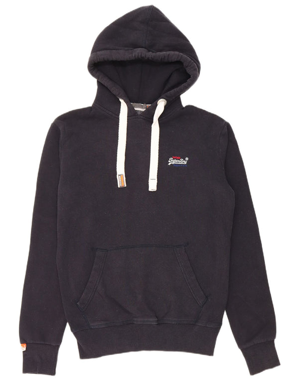 Superdry Pull à capuche XS en coton bleu marine pour homme