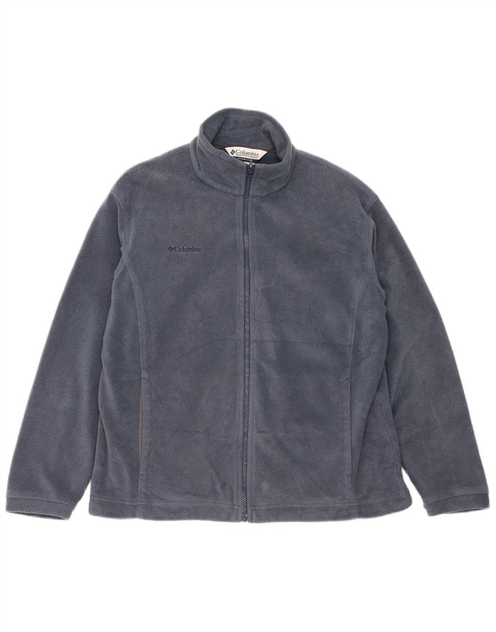 Columbia Veste Polaire Doublure Femme UK 16 Large Bleu Marine Polyester