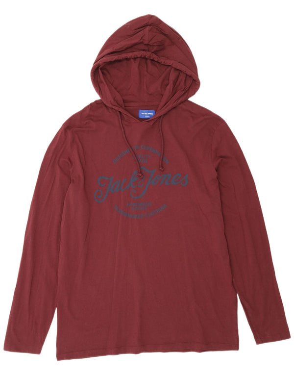 Jack & Jones Haut Graphique À Capuche Manches Longues 2XL Homme Bordeaux