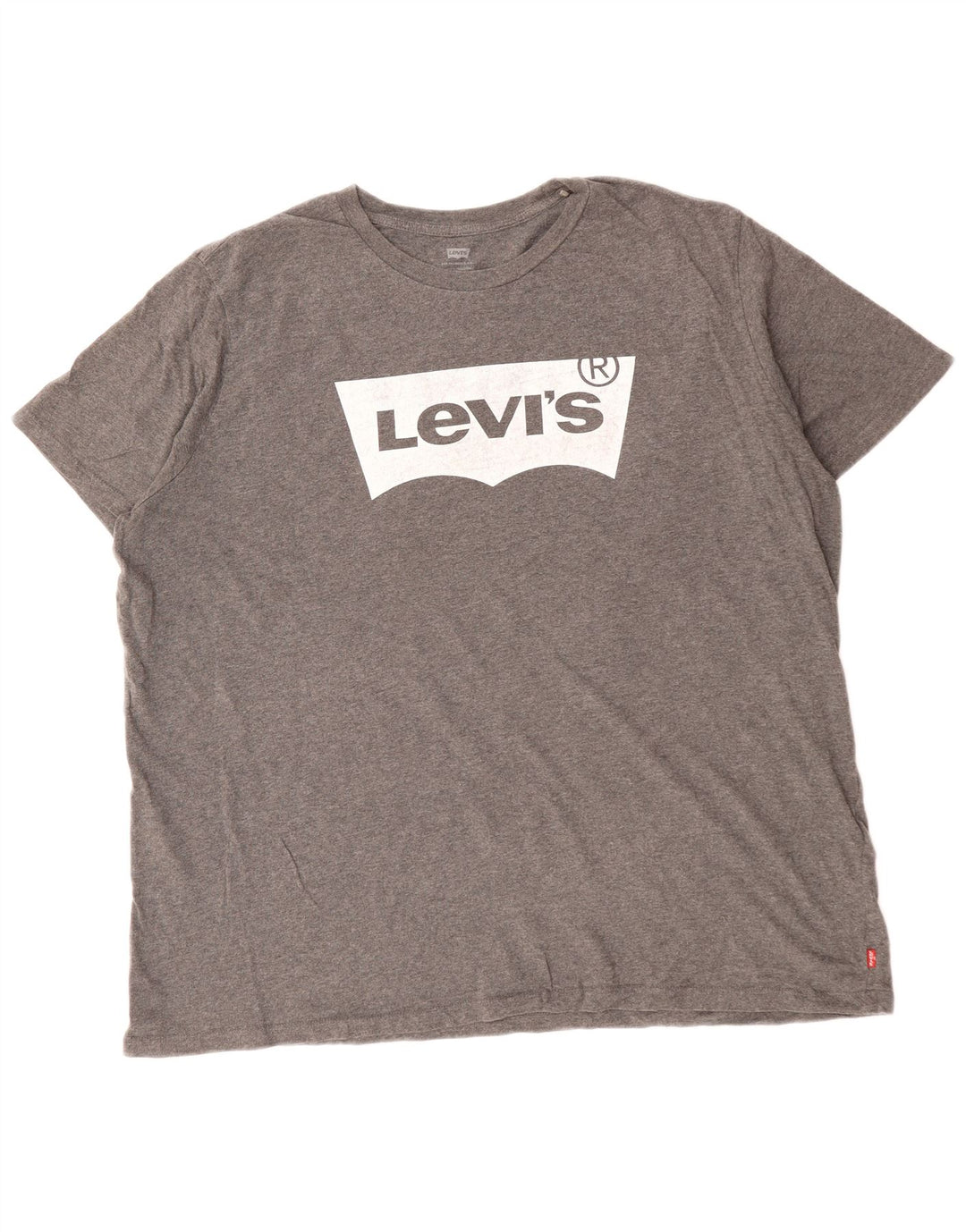 LEVI'S T-Shirt Graphique Homme 2XL Gris Coton