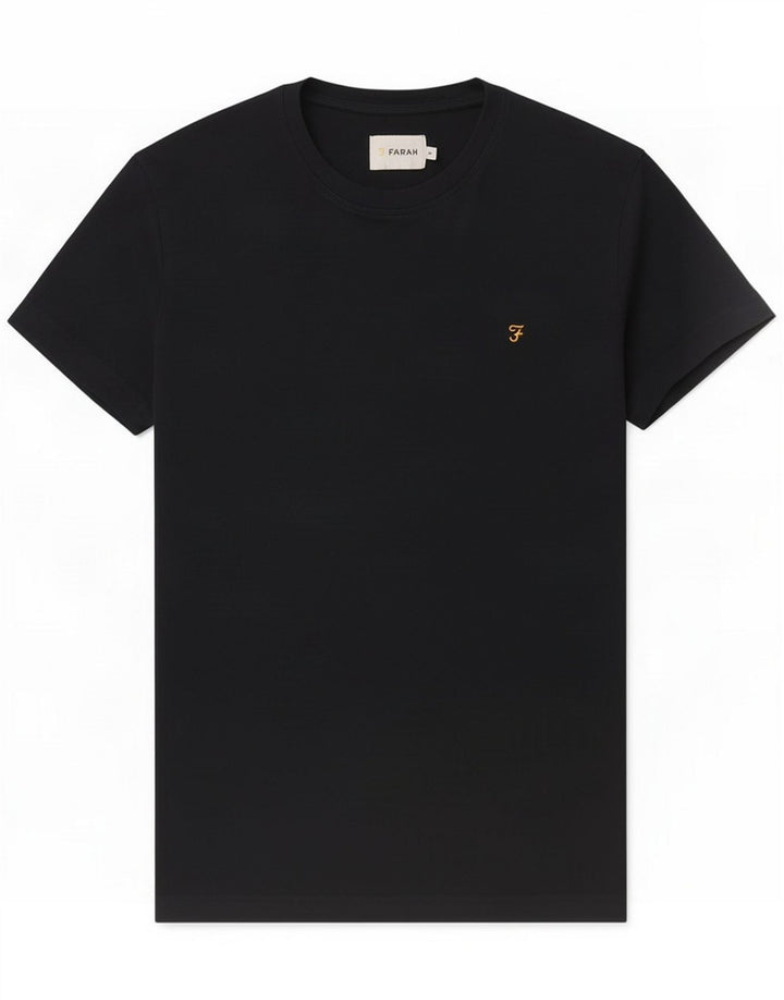 Farah T-shirt pour homme en coton bleu marine moyen