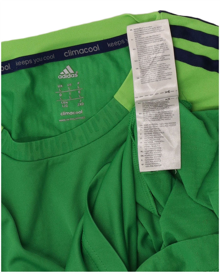Adidas Hommes Climacool Débardeur Grand Vert Colorblock Polyester