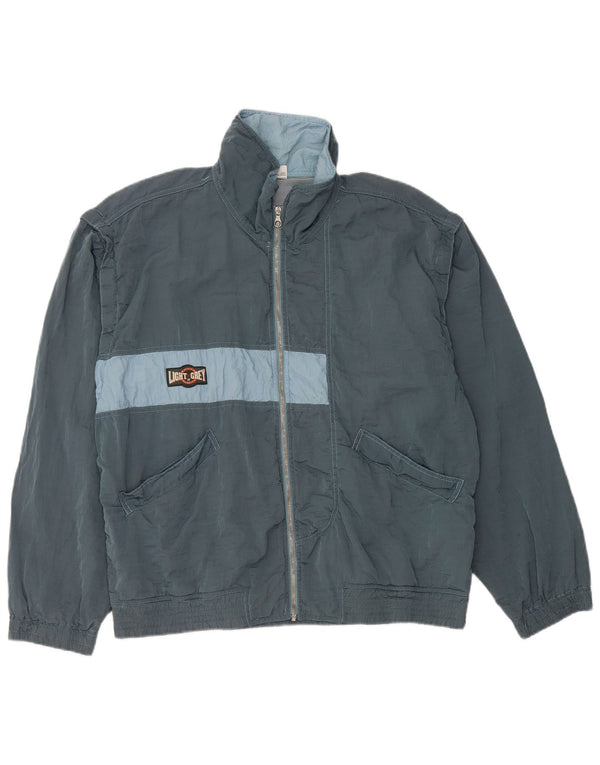 BELFE Veste de Survêtement Homme UK 38 Bleu Moyen Colorblock Polyamide